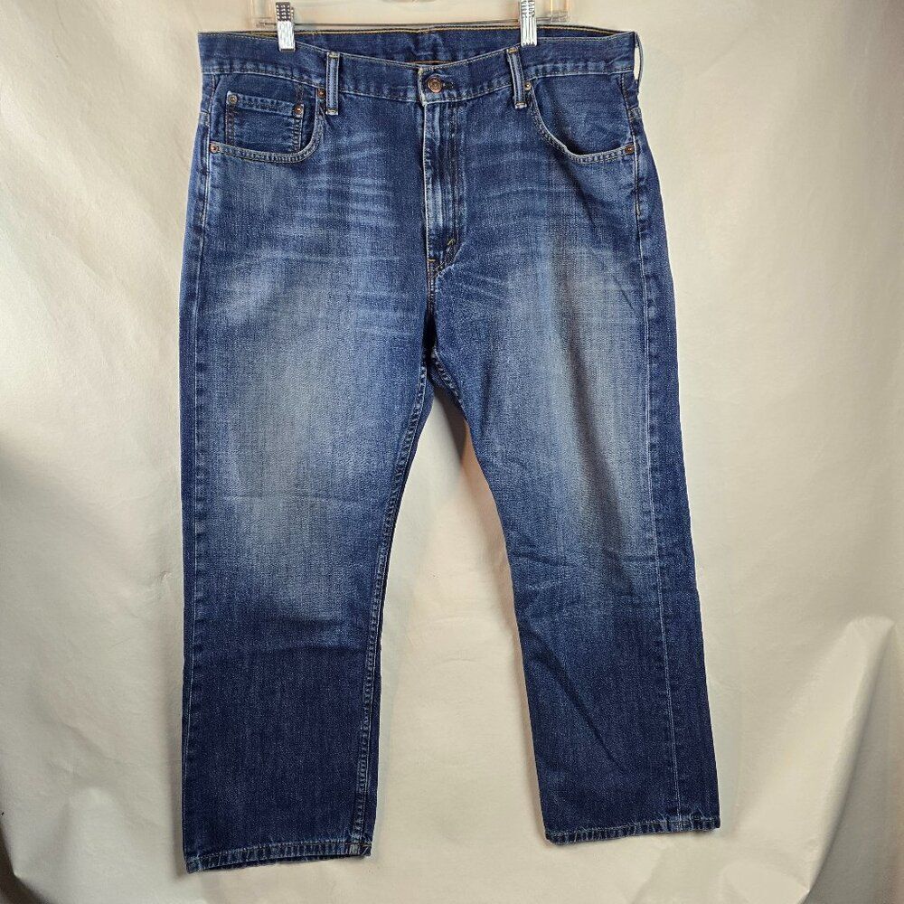Levi's 569 Jeans Mens 38x30 Blue Dark Wash Denim  Loose Straight Baggy Skater